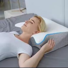 1 almofada cervical de espuma  - Memory Foam Orthopedic Pillow Neck Pain avaliação e preço