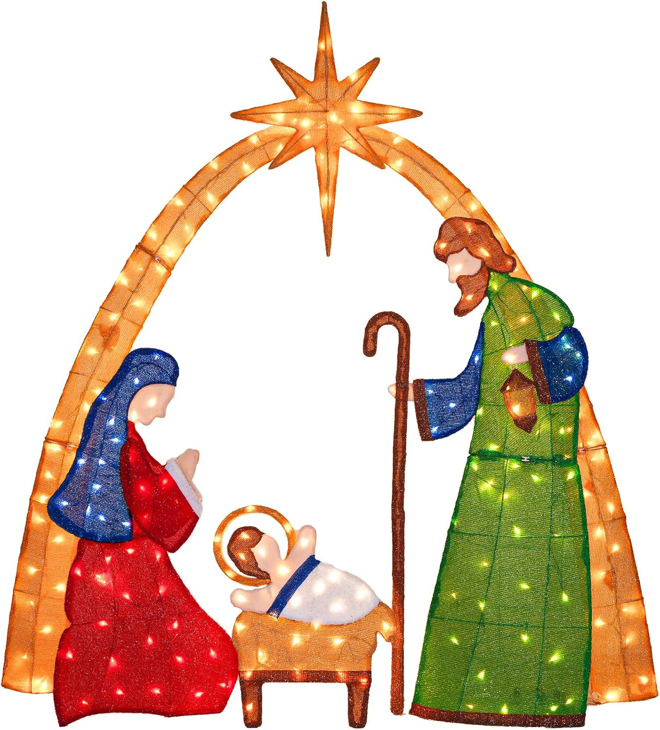 5,5 pés, cena de natal ilumina - Lighting avaliação e preço