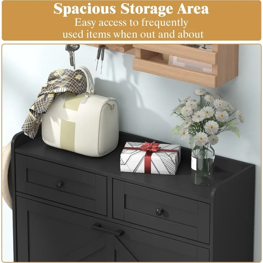 Armário para sapatos preto com - Storage & Organization avaliação e preço