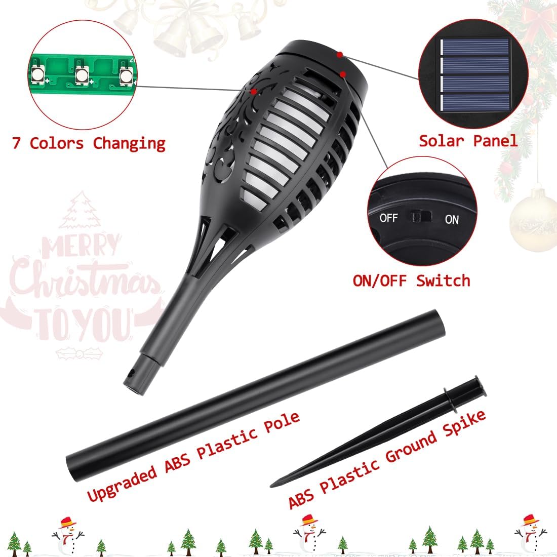 Luzes de Natal solares para de - Lighting avaliação e preço