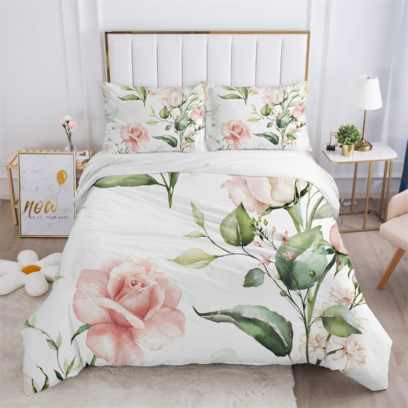 Flor rústica branco conjunto d - Aesthetic Floral Duvet Cover avaliação e preço