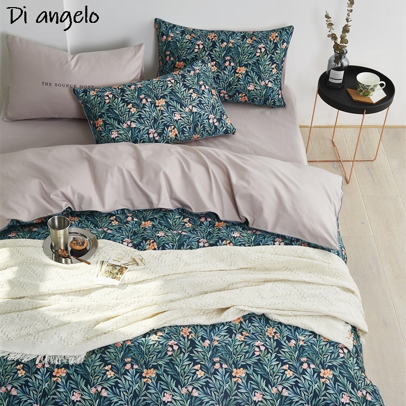 600tc algodão egípcio ru europ - Aesthetic Floral Duvet Cover avaliação e preço