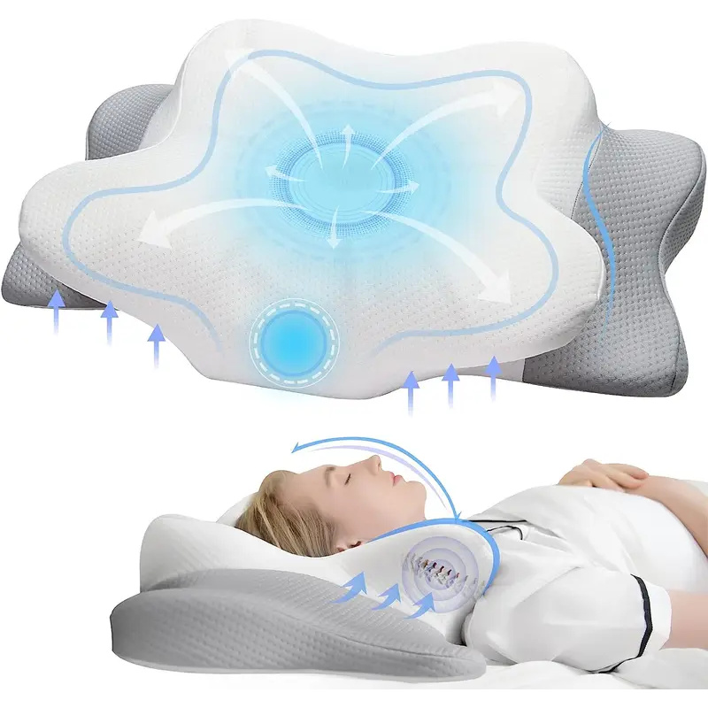 Almofada ortopédica de espuma  - Memory Foam Orthopedic Pillow Neck Pain avaliação e preço