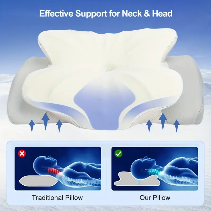 Almofada ortopédica de espuma  - Memory Foam Orthopedic Pillow Neck Pain avaliação e preço