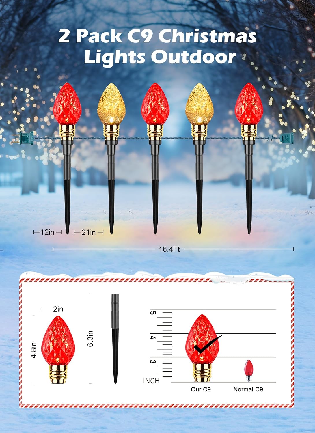 Luzes de Natal para caminhos,  - Lighting avaliação e preço