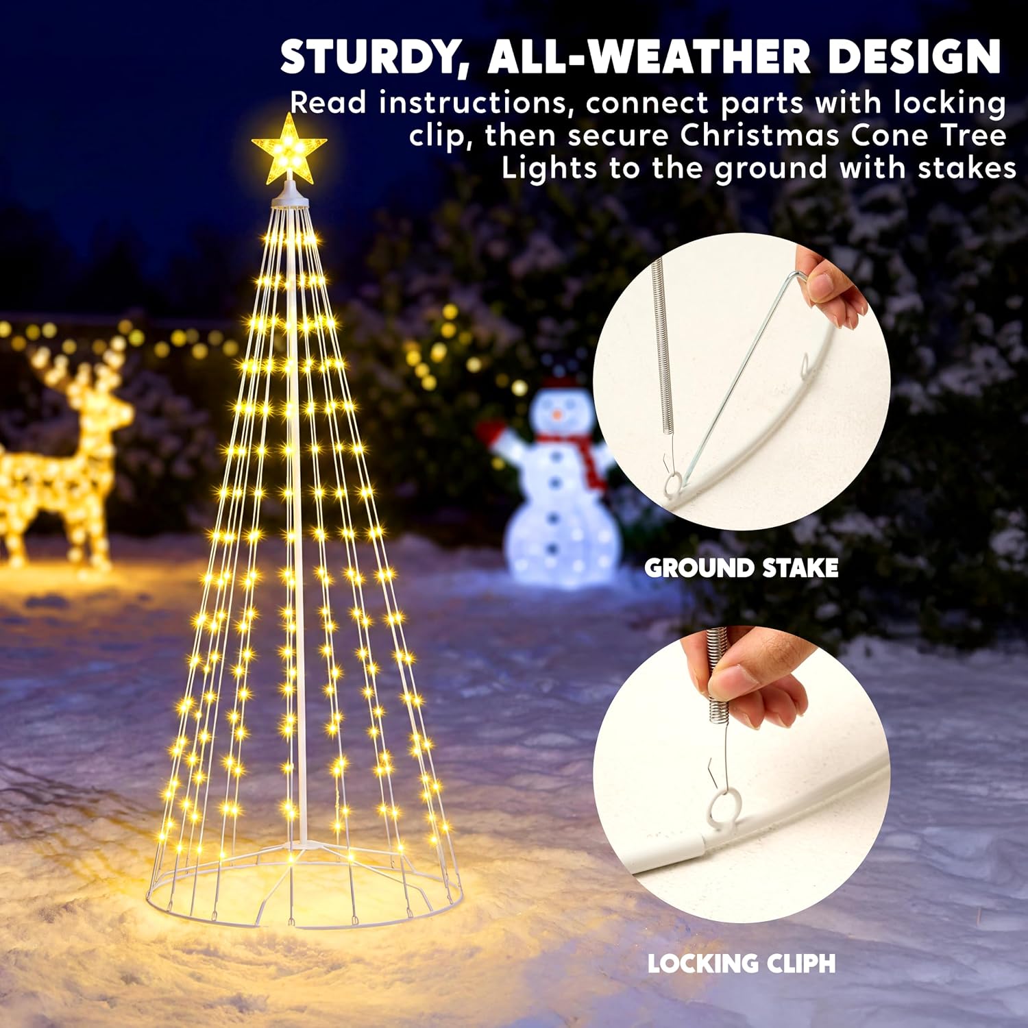 Conjunto de 3 luzes de Natal e - Lighting avaliação e preço