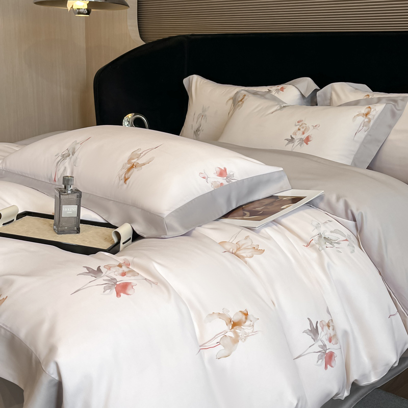 Conjunto de Cama com Estampa F - Aesthetic Floral Duvet Cover avaliação e preço