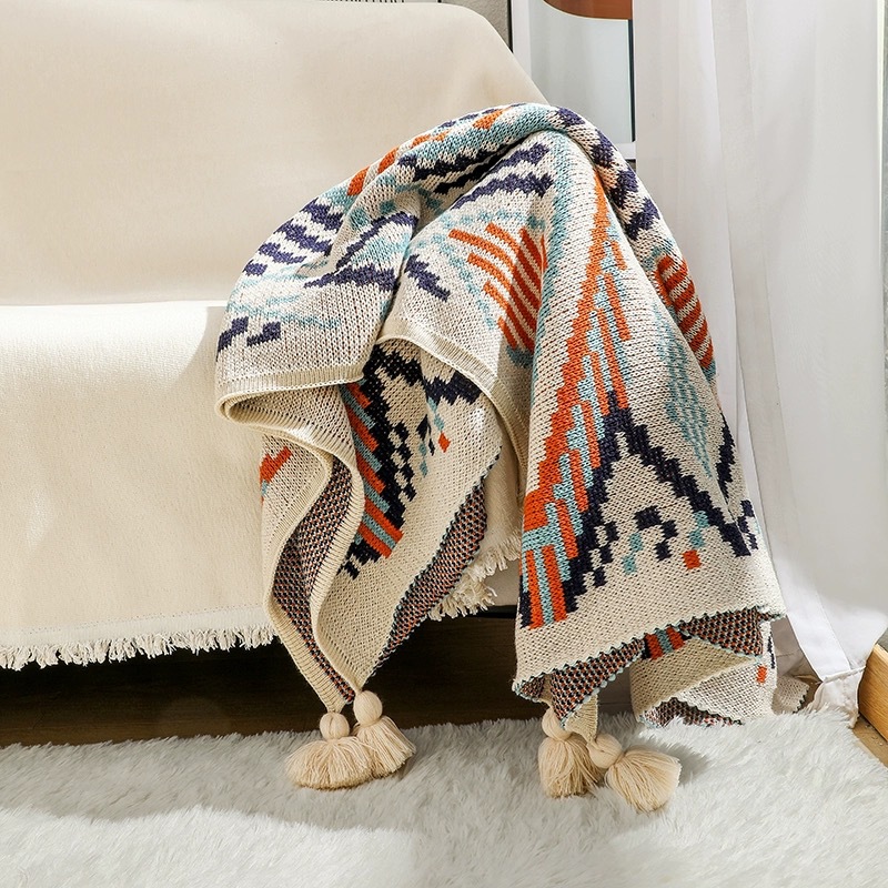 Manta Boho Sudoeste com Franja - Boho Throw Blanket Fringe avaliação e preço